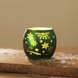 Photophore Noël Chaudron Vert