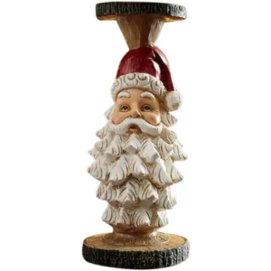 Bougeoir Pere Noel Fond Blanc 1
