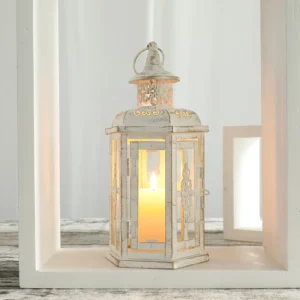 Photophore Lanterne Blanc Exterieur