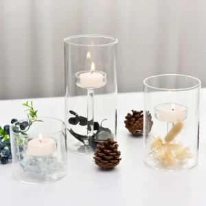 Lot Photophore Verre Transparent